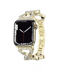 بند فلزی نگین دار اپل واچ 38 و 40 و 41 میلی متر گرین Green Apple Watch 38/40/41mm Bello Jeweled Metal Band
