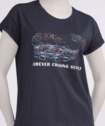 تیشرت آستین کوتاه زنانه سارک مدل 0064320