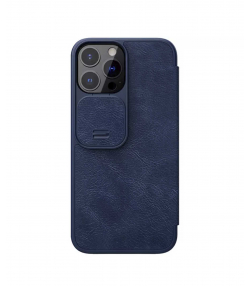 کیف چرمی نیلکین آیفون 13 پرومکس Nillkin Qin Leather Case iPhone 13 Pro Max