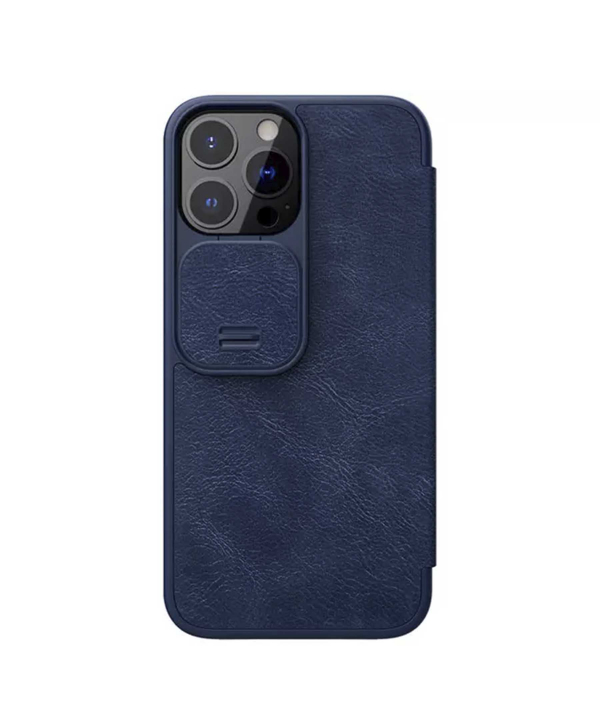 کیف چرمی نیلکین آیفون 13 پرومکس Nillkin Qin Leather Case iPhone 13 Pro Max