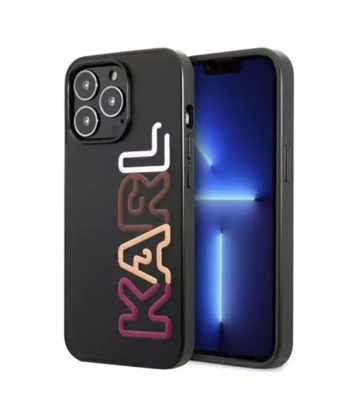 قاب چرمی آیفون 13 پرو طرح کارل برجسته CG Mobile iphone 13 Pro Karl Lagerfeld Leather Case