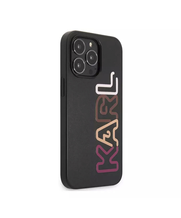 قاب چرمی آیفون 13 پرو طرح کارل برجسته CG Mobile iphone 13 Pro Karl Lagerfeld Leather Case