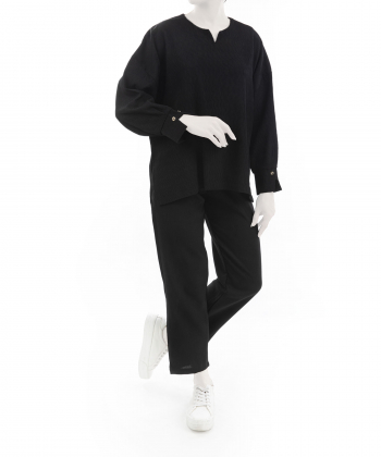 ست شومیز و شلوار زنانه نارین مد Narin Mode کد 589