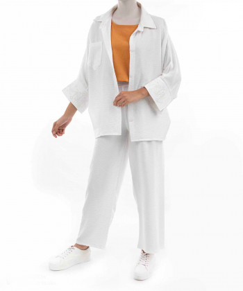 ست شومیز و شلوار زنانه نارین مد مدل 575