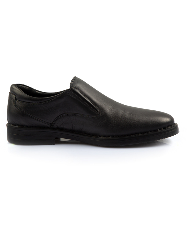 کفش راحتی مردانه مشکی چرم مشهد Mashad Leather مدل J5993