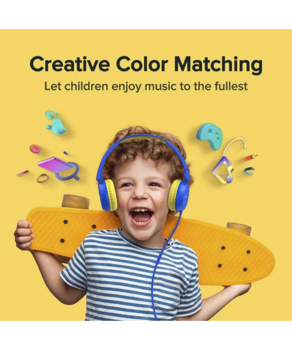 هدفون سیمی جویروم Joyroom Kids wired headphones JR-HC1
