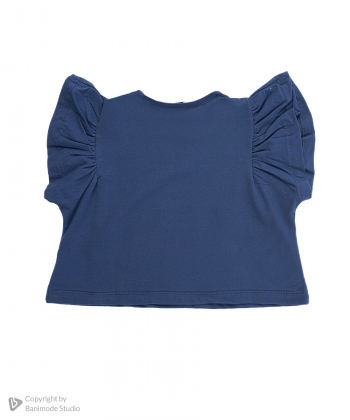 تیشرت آستین حلقه ای دخترانه ملورینا مدل am-mel-8165