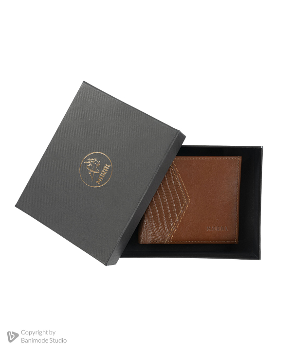 کیف پول چرم طبیعی مردانه مارال چرم Maral Leather مدل رهان