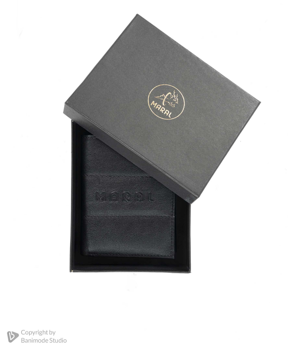 کیف پول چرم طبیعی مردانه مارال چرم Maral Leather مدل ریموند