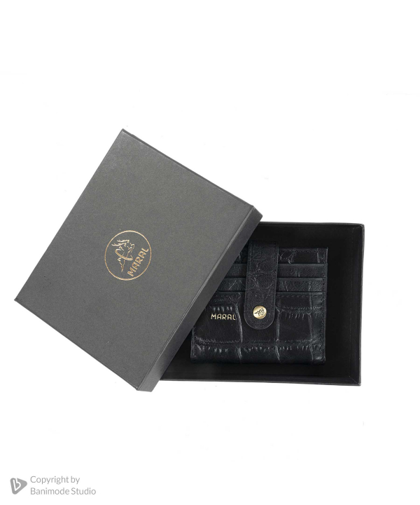 کیف پول چرم طبیعی مردانه مارال چرم Maral Leather مدل لئون