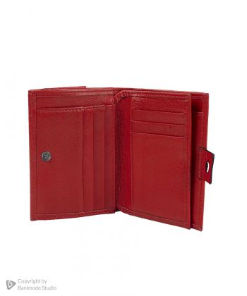 کیف پول چرم طبیعی زنانه مارال چرم Maral Leather مدل مهرآنا