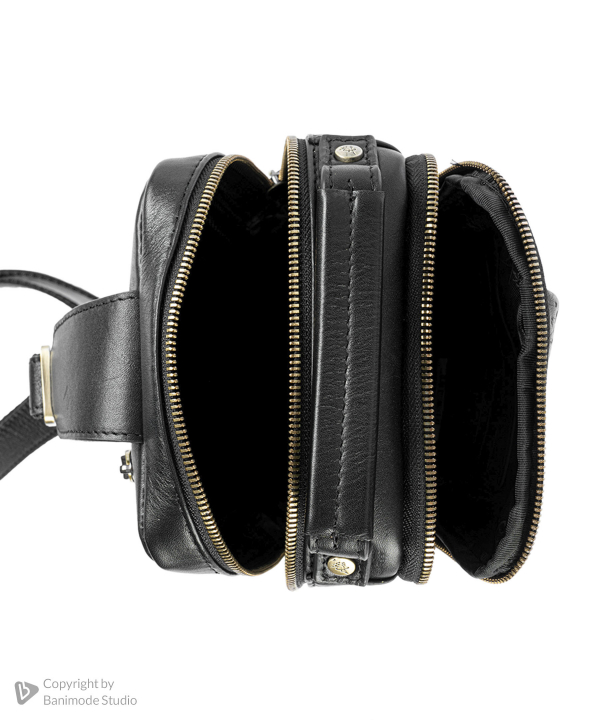 کیف دوشی چرم طبیعی مردانه مارال چرم Maral Leather مدل هیرمان