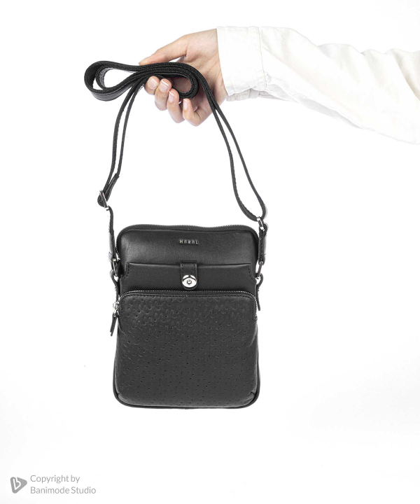 کیف دوشی چرم طبیعی مردانه مارال چرم Maral Leather مدل سینا