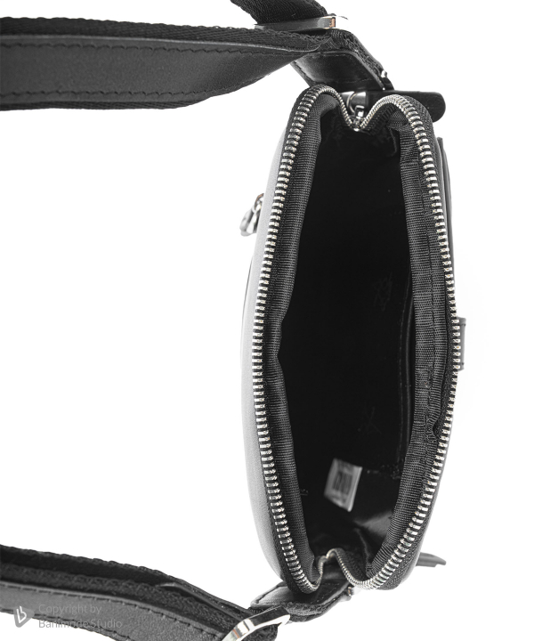 کیف دوشی چرم طبیعی مردانه مارال چرم Maral Leather مدل سینا