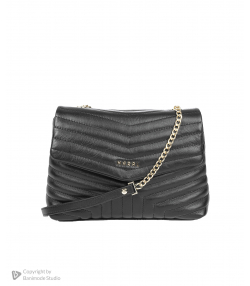 کیف دوشی چرم طبیعی زنانه مارال چرم Maral Leather مدل راویس