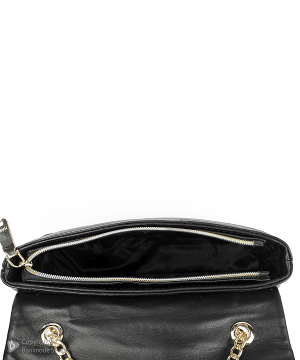 کیف دوشی چرم طبیعی زنانه مارال چرم Maral Leather مدل راویس