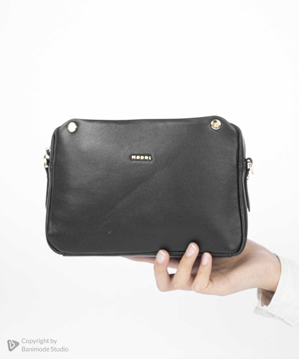 کیف دوشی چرم طبیعی زنانه مارال چرم Maral Leather مدل مروارید