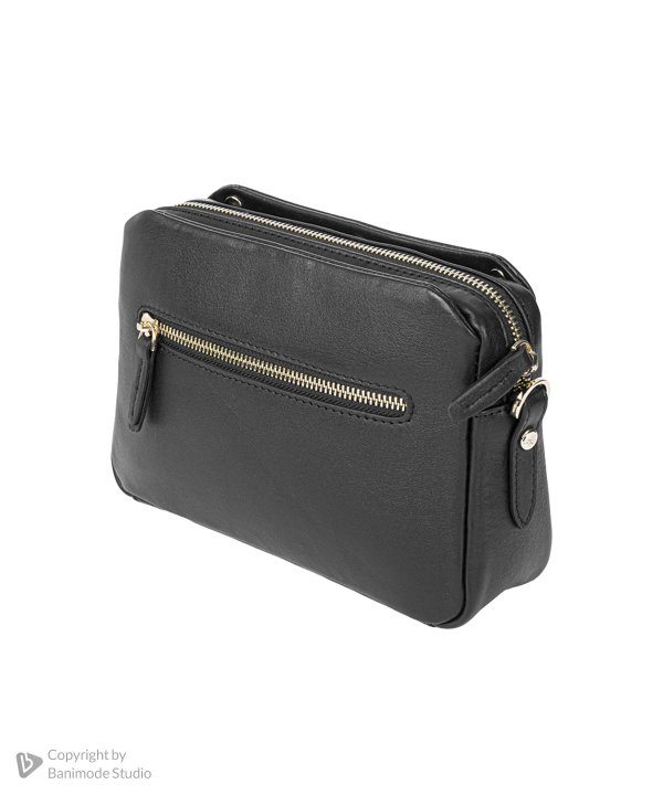 کیف دوشی چرم طبیعی زنانه مارال چرم Maral Leather مدل مروارید