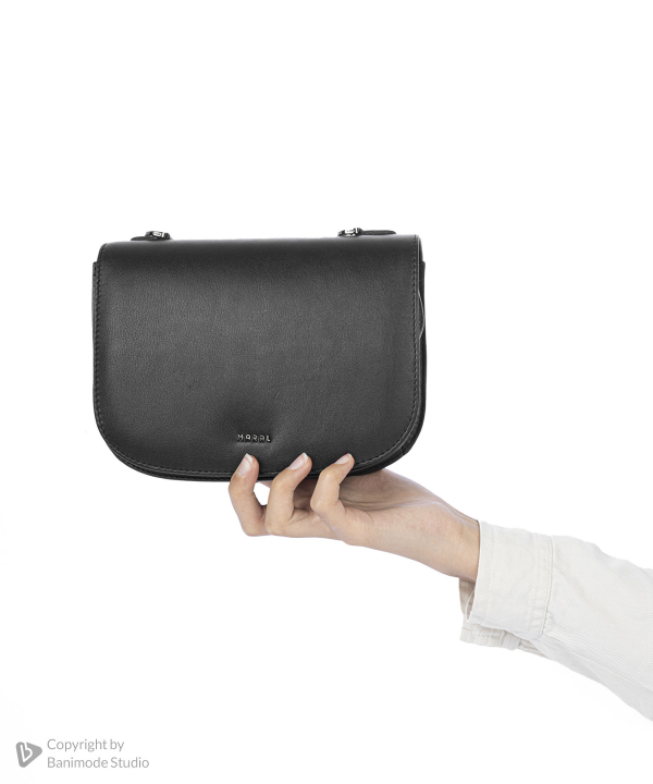 کیف دوشی چرم طبیعی زنانه مارال چرم Maral Leather مدل لورن