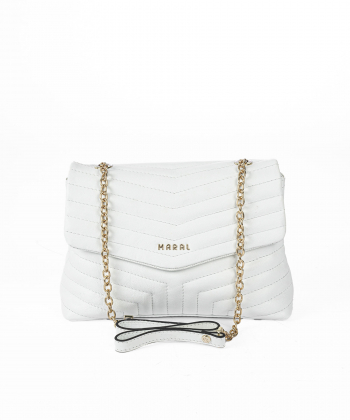 کیف دوشی چرم طبیعی زنانه مارال چرم مدل 3605015002