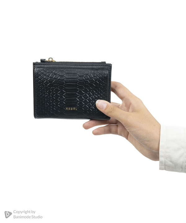 کیف پول چرم طبیعی زنانه مارال چرم Maral Leather مدل مهگل