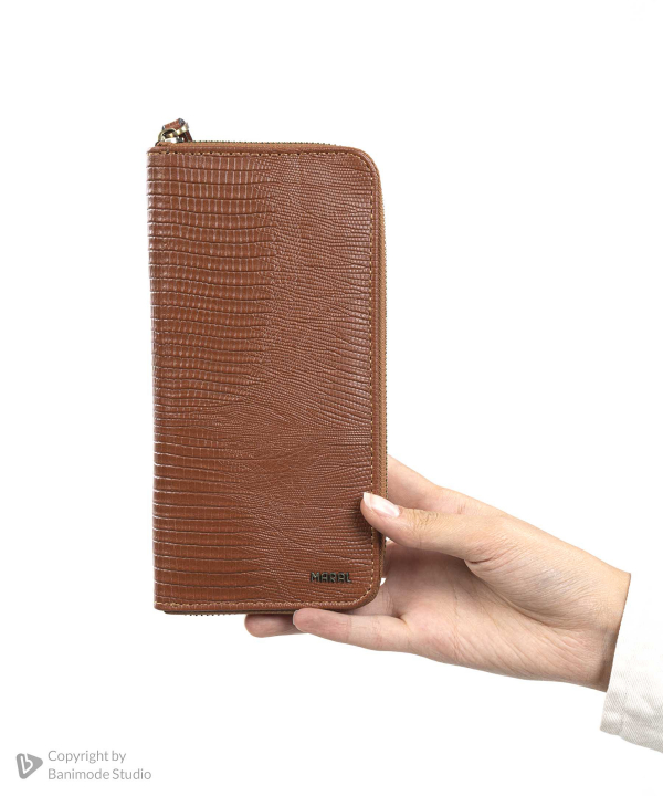 کیف پاسپورتی چرم طبیعی مردانه مارال چرم Maral Leather مدل بنیامین