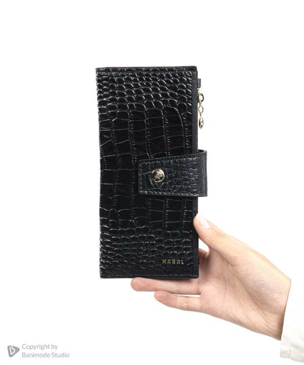 کیف پالتویی چرم طبیعی زنانه مارال چرم Maral Leather مدل پوپک