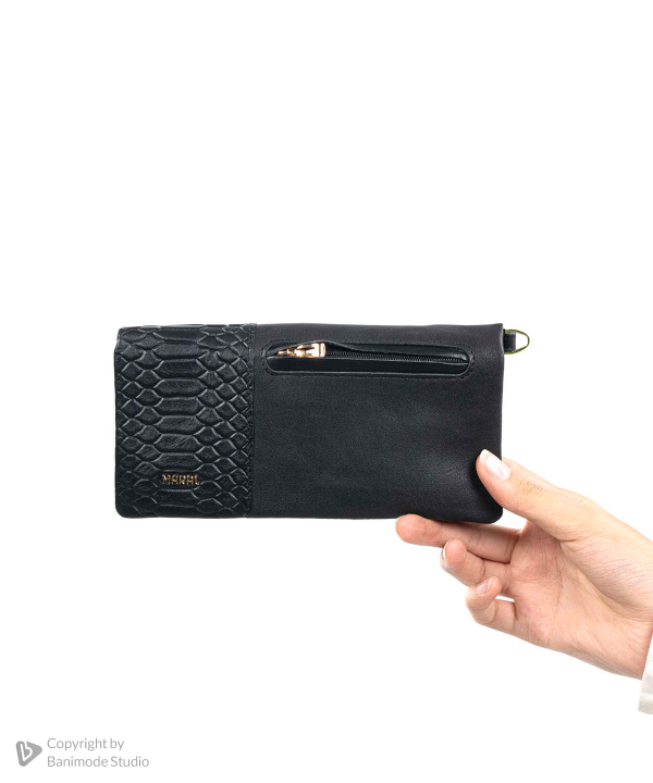 کیف پالتویی چرم طبیعی زنانه مارال چرم Maral Leather مدل ارغوان