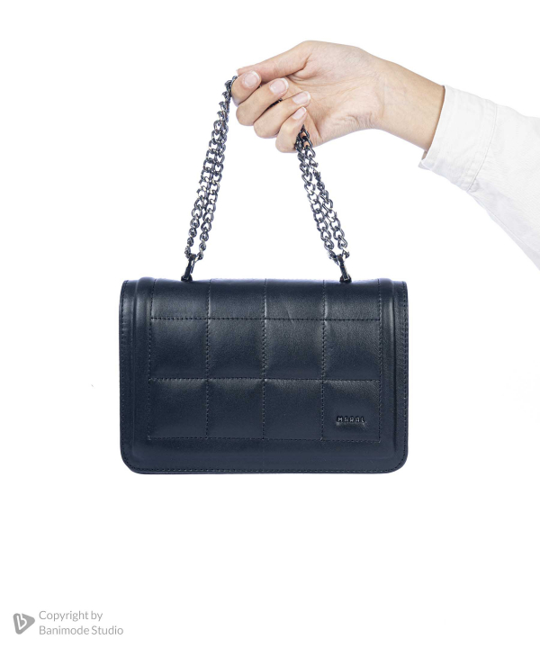 کیف دوشی چرم طبیعی زنانه مارال چرم Maral Leather مدل پادینا