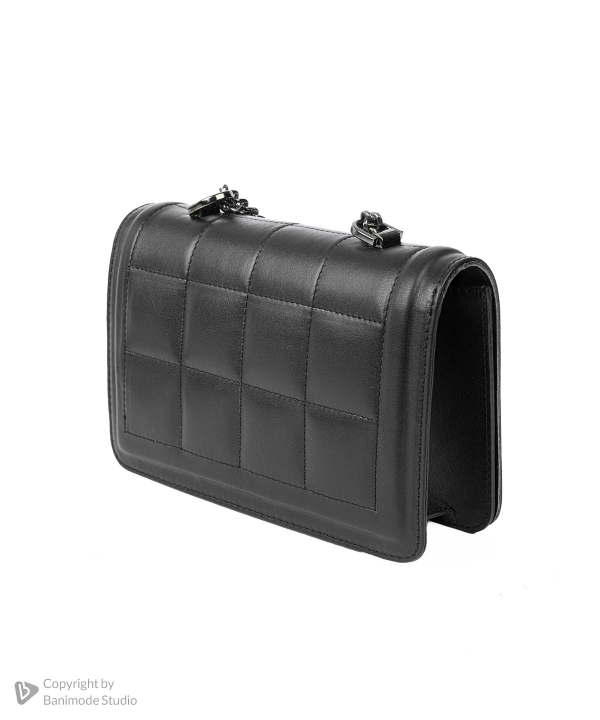 کیف دوشی چرم طبیعی زنانه مارال چرم Maral Leather مدل پادینا