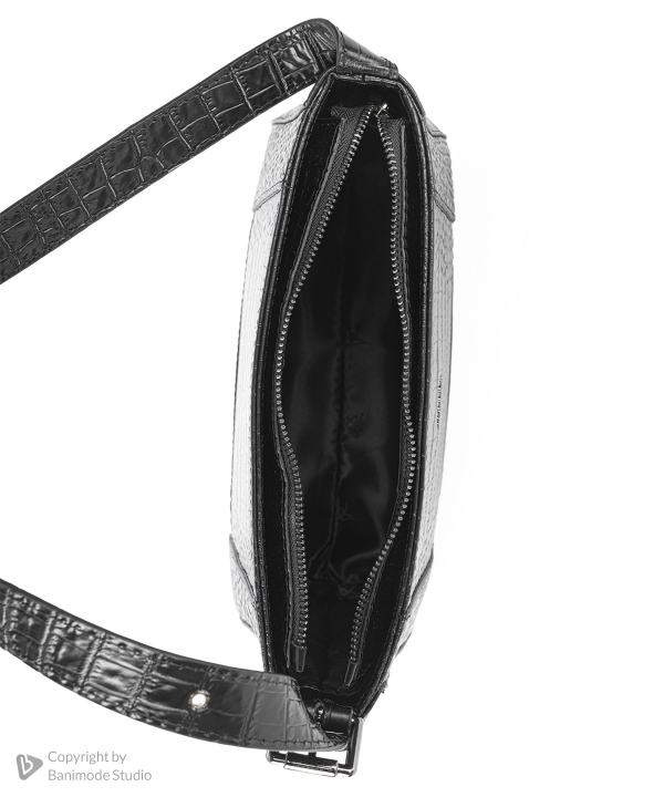 کیف دوشی چرم طبیعی زنانه مارال چرم Maral Leather مدل مرینا