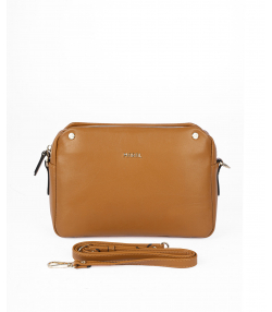 کیف دوشی چرم طبیعی زنانه مارال چرم Maral Leather مدل ماندانا