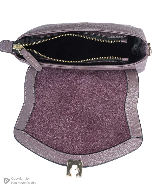 کیف کراس بادی چرم طبیعی زنانه مارال چرم Maral Leather مدل ژینا