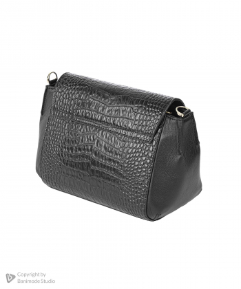کیف دوشی چرم طبیعی زنانه مارال چرم Maral Leather مدل پرتو