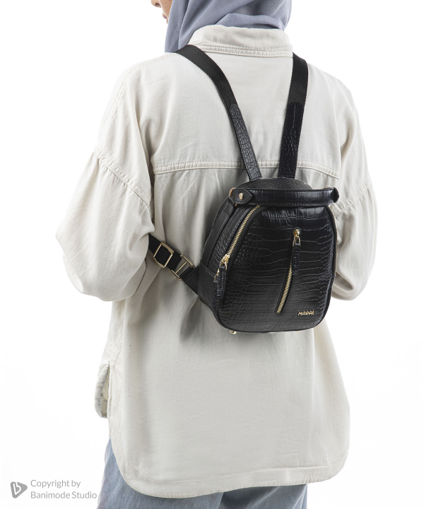 کوله پشتی چرم طبیعی زنانه مارال چرم Maral Leather مدل شیما