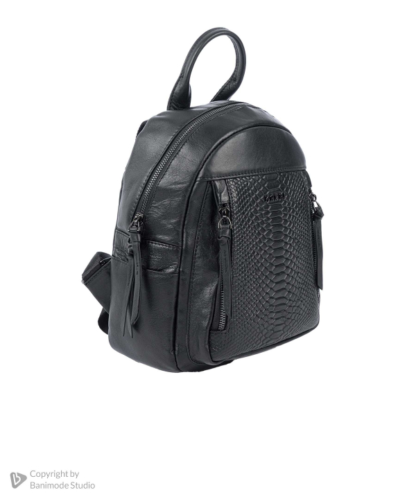 کوله پشتی چرم طبیعی زنانه مارال چرم Maral Leather مدل کیانا