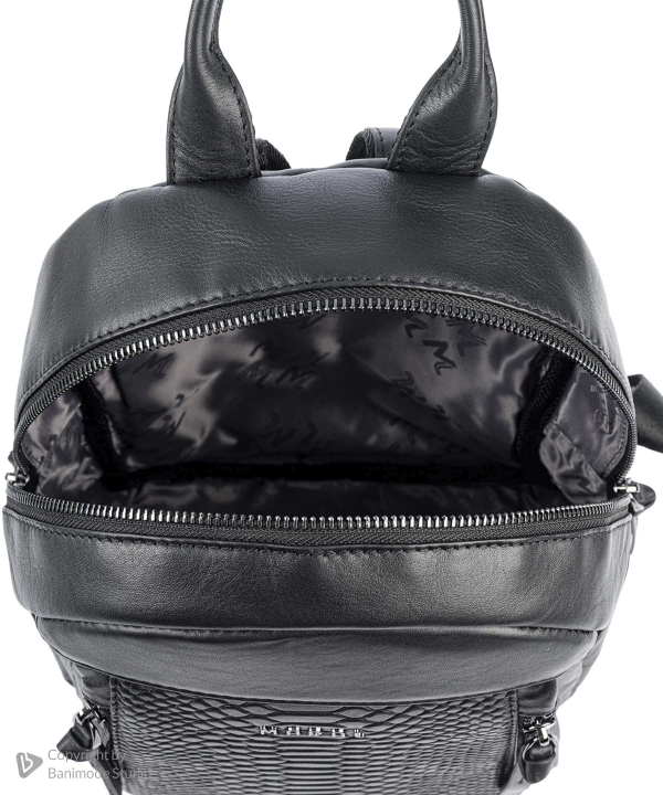 کوله پشتی چرم طبیعی زنانه مارال چرم Maral Leather مدل کیانا
