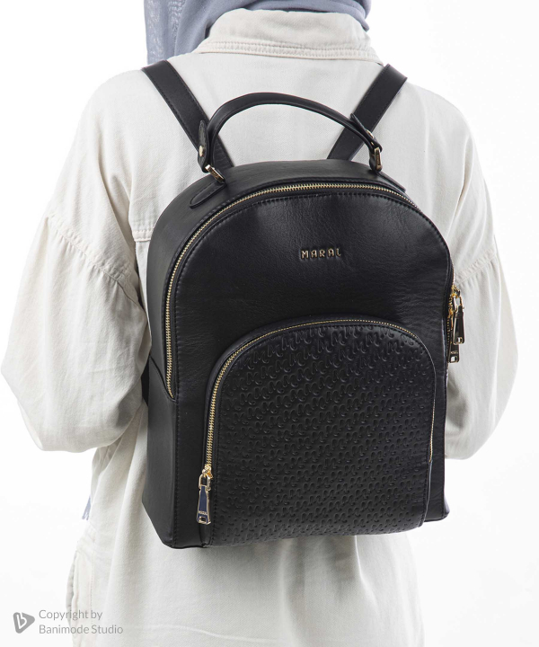 کوله پشتی چرم طبیعی زنانه مارال چرم Maral Leather مدل خرسند