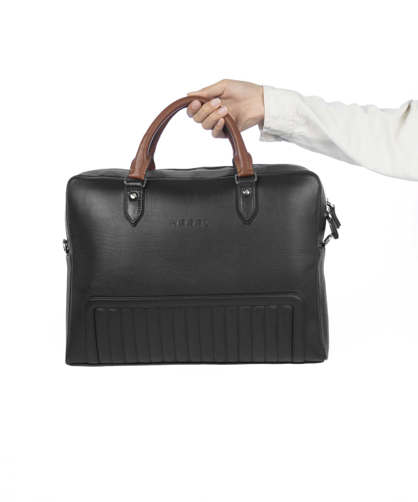 کیف اداری چرم طبیعی مردانه مارال چرم Maral Leather مدل یاسان