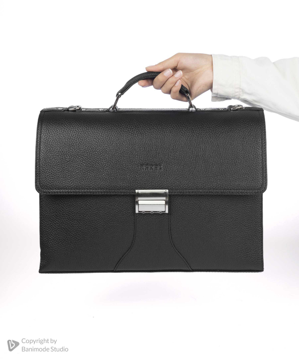 کیف اداری چرم طبیعی مردانه مارال چرم Maral Leather مدل سناتور