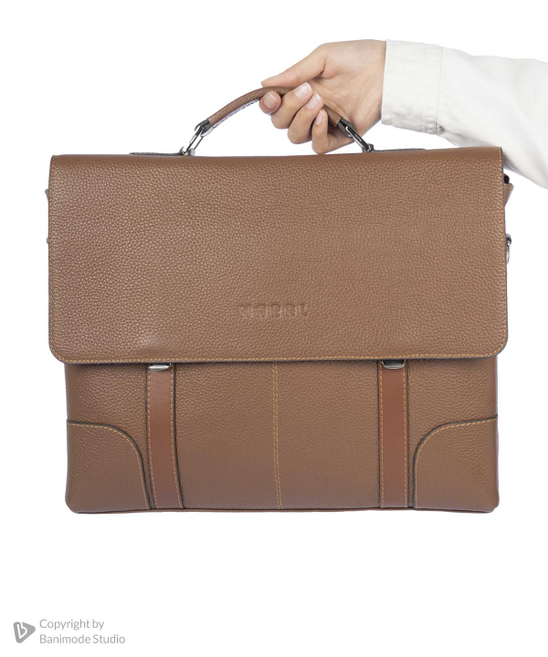 کیف اداری چرم طبیعی مردانه مارال چرم Maral Leather مدل پرهام