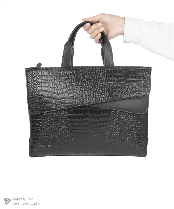 کیف اداری چرم طبیعی زنانه مارال چرم Maral Leather مدل دیبا