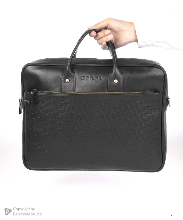 کیف اداری چرم طبیعی مردانه مارال چرم Maral Leather مدل کارلوس