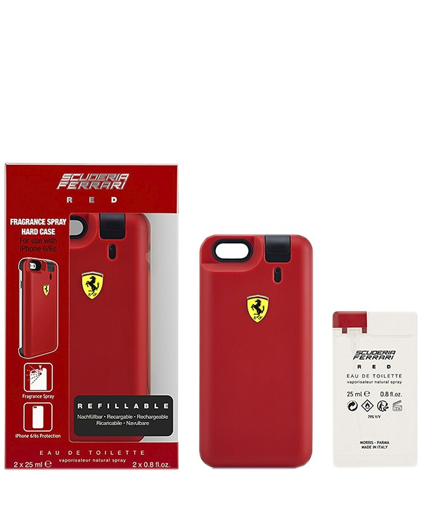 ادوتویلت تلخ و گرم مردانه فراری Ferrari مدل Scuderia و کاور گوشی Iphone 6,6s حجم 25 میلی لیتر