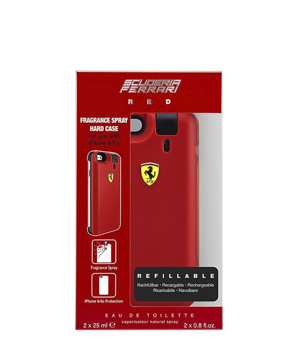 ادوتویلت تلخ و گرم مردانه فراری Ferrari مدل Scuderia و کاور گوشی Iphone 6,6s حجم 25 میلی لیتر