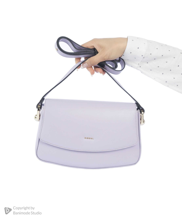کیف دوشی چرم طبیعی زنانه مارال چرم Maral Leather مدل کمند