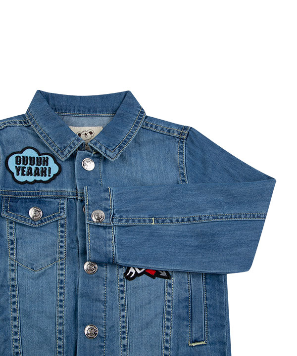 کاپشن جین دخترانه طرح دار جین وست Jeanswest
