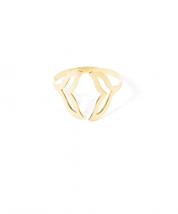 انگشتر طلا دم وال پرسته Parasteh کد wr1071