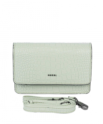 کیف دوشی چرم طبیعی زنانه مارال چرم Maral Leather مدل لنا
