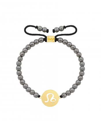 دستبند طلا سنگی نماد ماه مرداد و حدید پرسته Parasteh کد WBB375